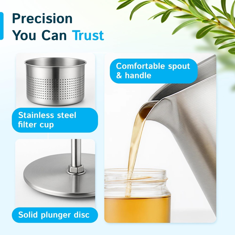 Multiuse Herbal Press for Tinctures, Oils, Honey, and Tea
