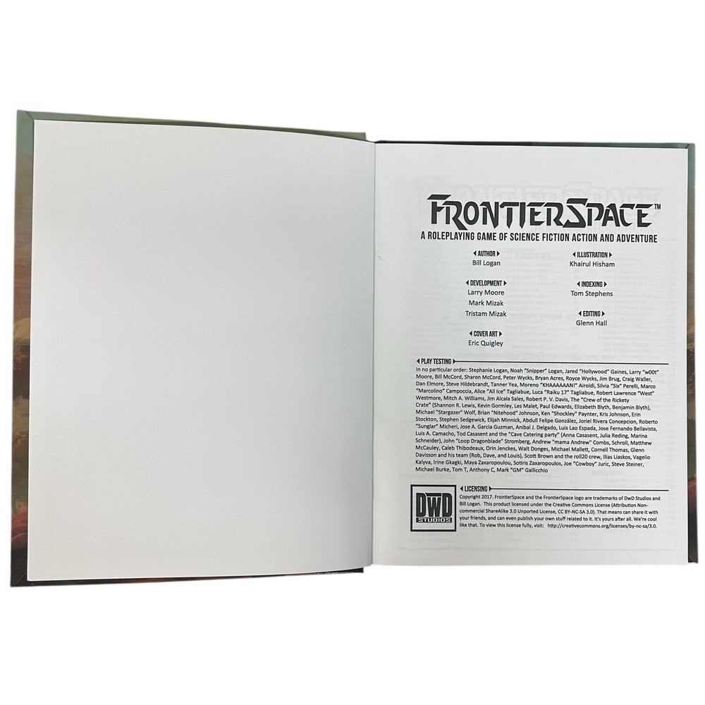 Frontier Space Referee's Handbook Hardcover: FrontierSpace RPG
