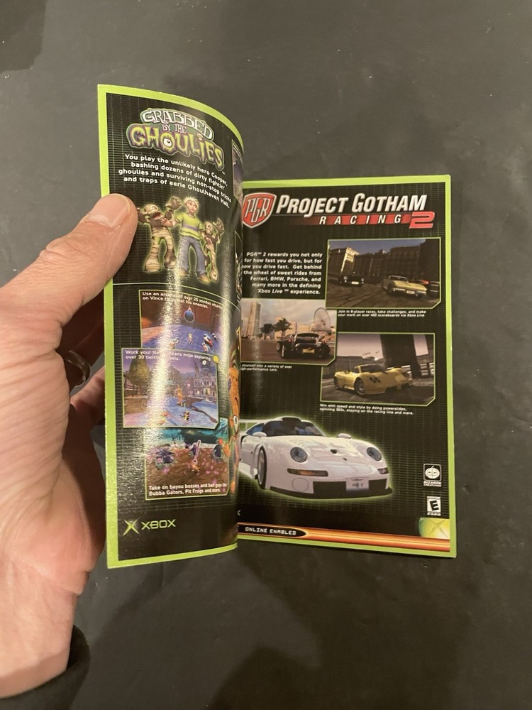 Xbox Microsoft games advertisement insert