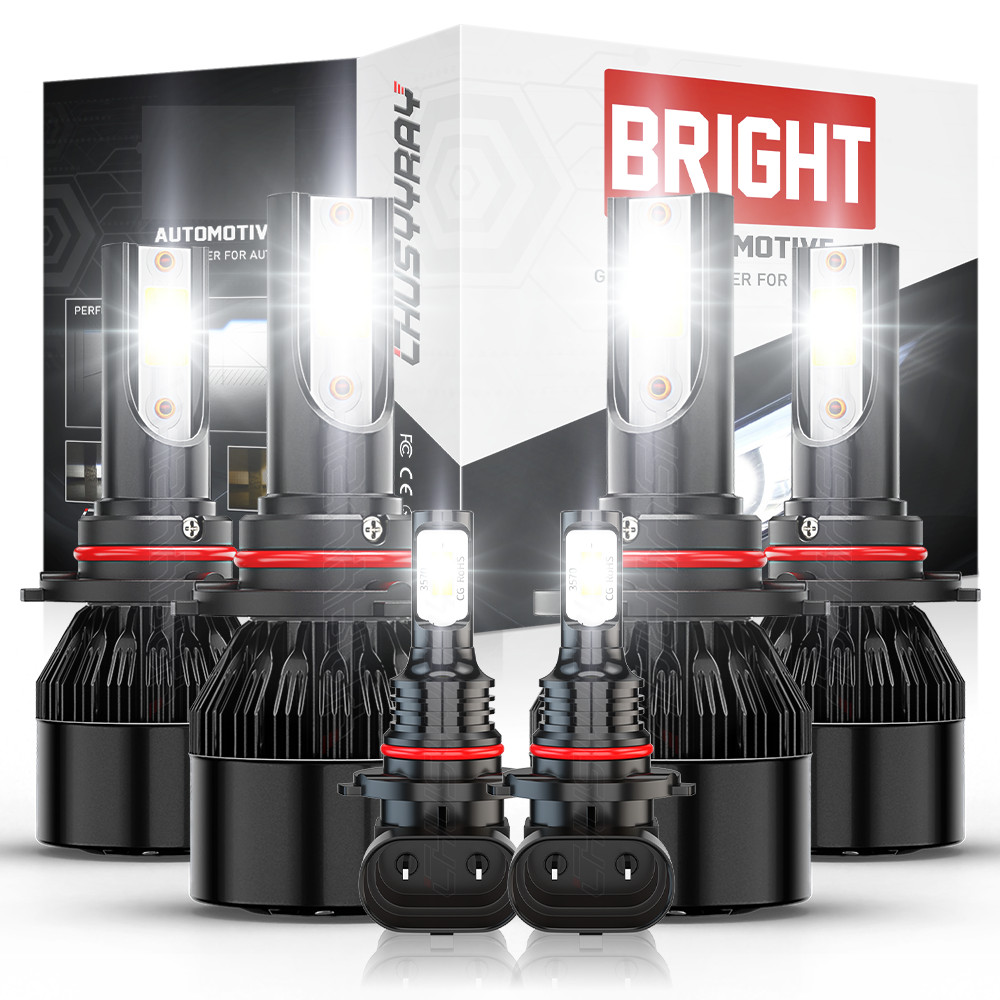 For Toyota Corolla Sedan 4-Door 2005-2008 LED Headlight + Fog Light Bulbs Combo