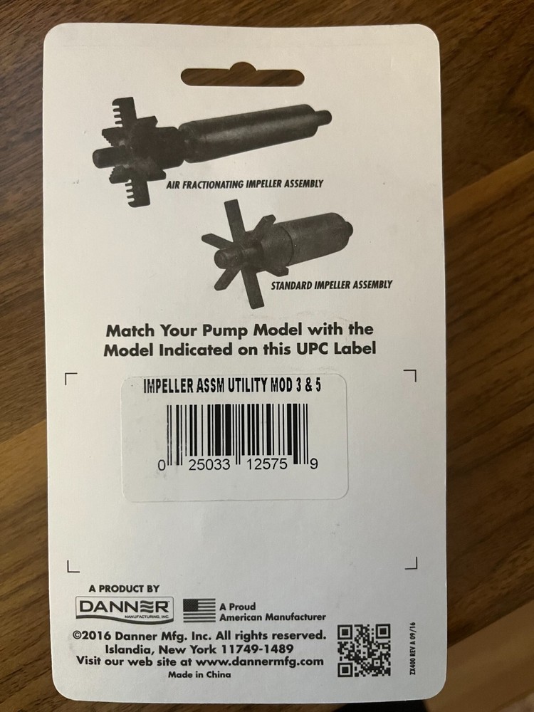 LM Danner Replacement Impeller Assembly For Mag-Drive 3 & 5