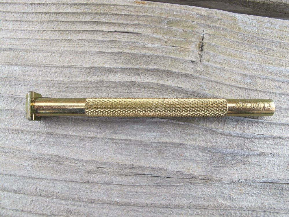 Vintage Basic Tool USA Full Handle Border Stamp Leather Tool Number 27