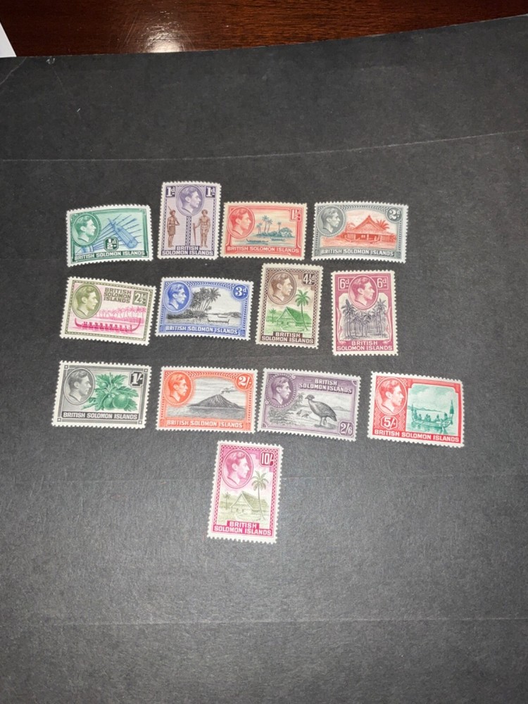 Solomon Islands Scott #67-79 never hinged