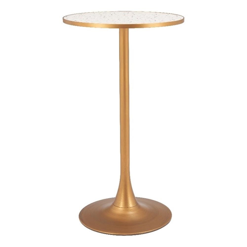 Bite Bar Table Beige & Gold
