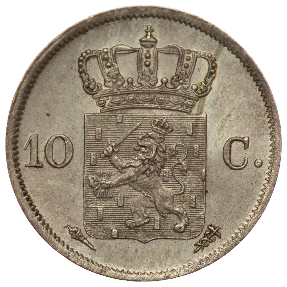 Netherlands - 10 Cents 1827 - Utrecht, Silver