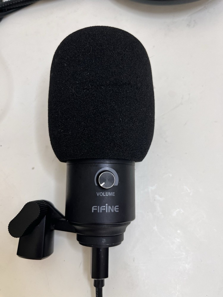 FIFINE USB Condenser Microphone with Pop Filter & Adjustable Mount
