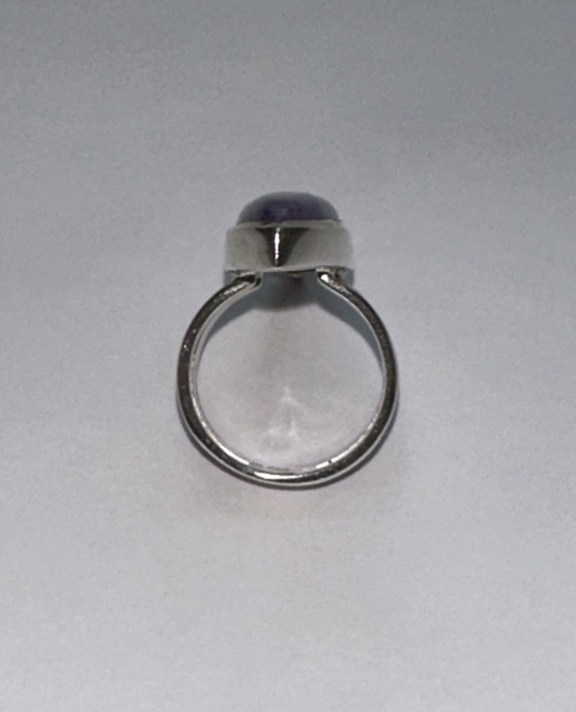 Elegant 925 Sterling Silver Purple Stone Ring