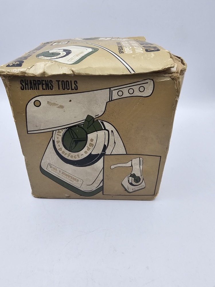 Vintage Dial-X Sharpener with Original Box and Manual