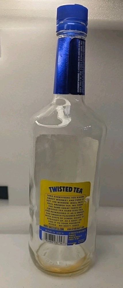 Twisted Tea Whiskey Bottle - Empty 1 Liter