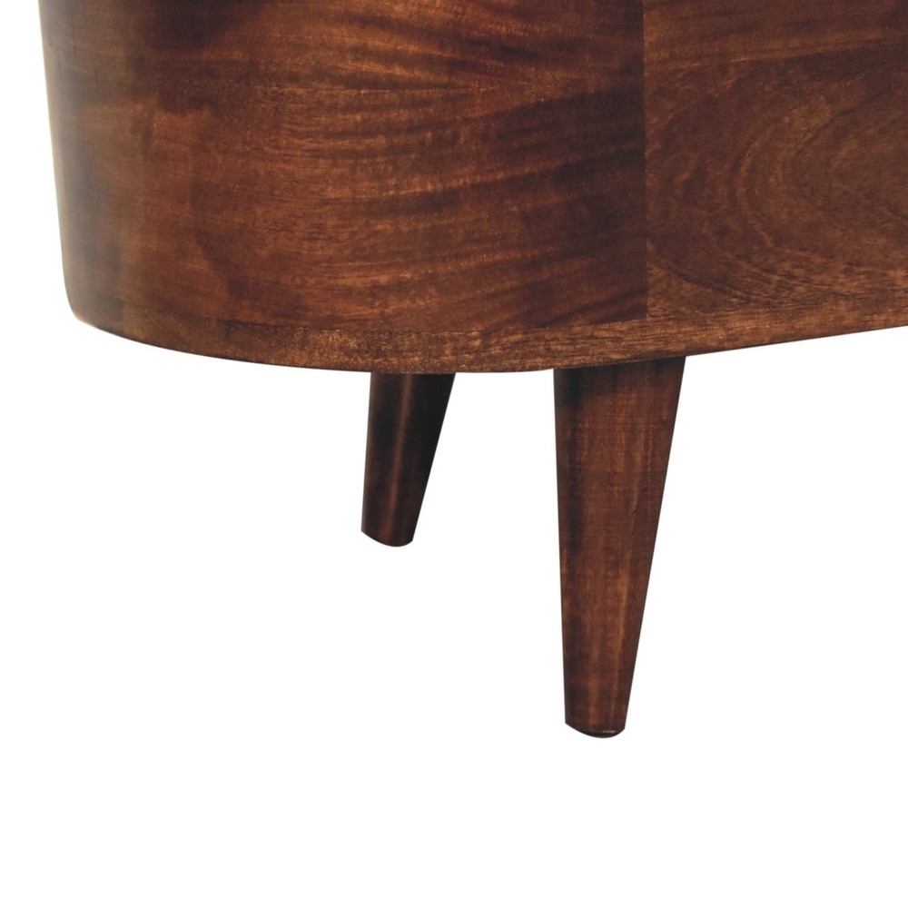 Rounded Lid-Up Blanket Box