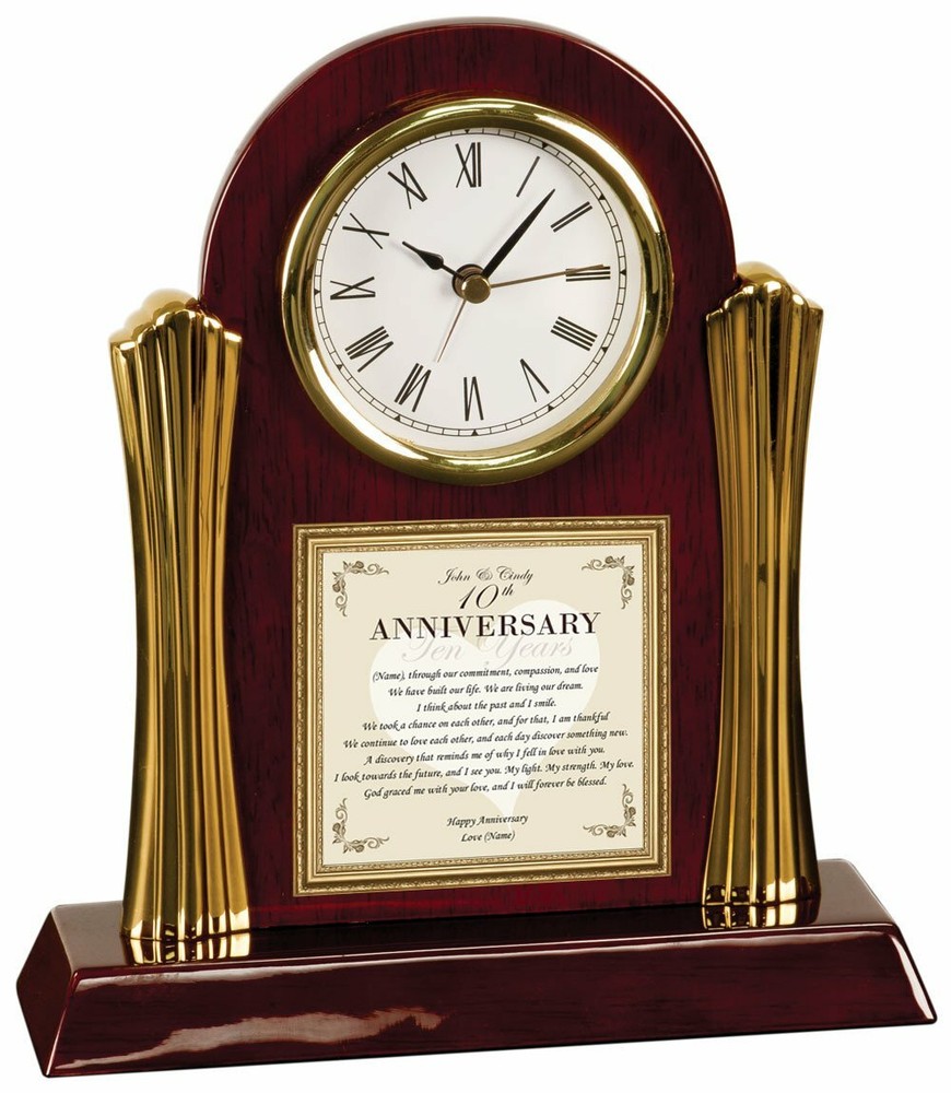 Anniversary Gift Clock Poetry
