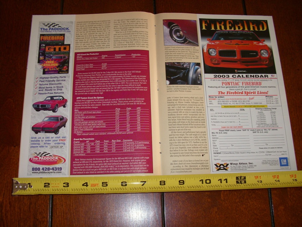 1973 PONTIAC GRAND AM ORIGINAL 2003 ARTICLE