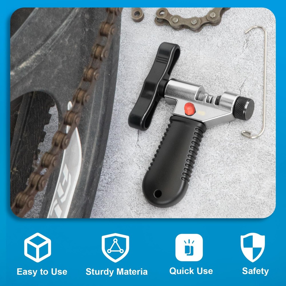Universal Bicycle Chain Tool Breaker Splitter Repair Tool Accessory Silver