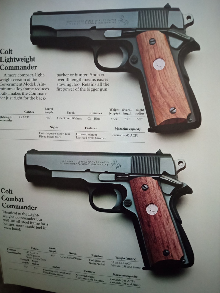COLT FIREARMS 1976 19 PAGE COLOR CATALOG DRAGOON PEACEMAKER PYTHON 1851 NAVY