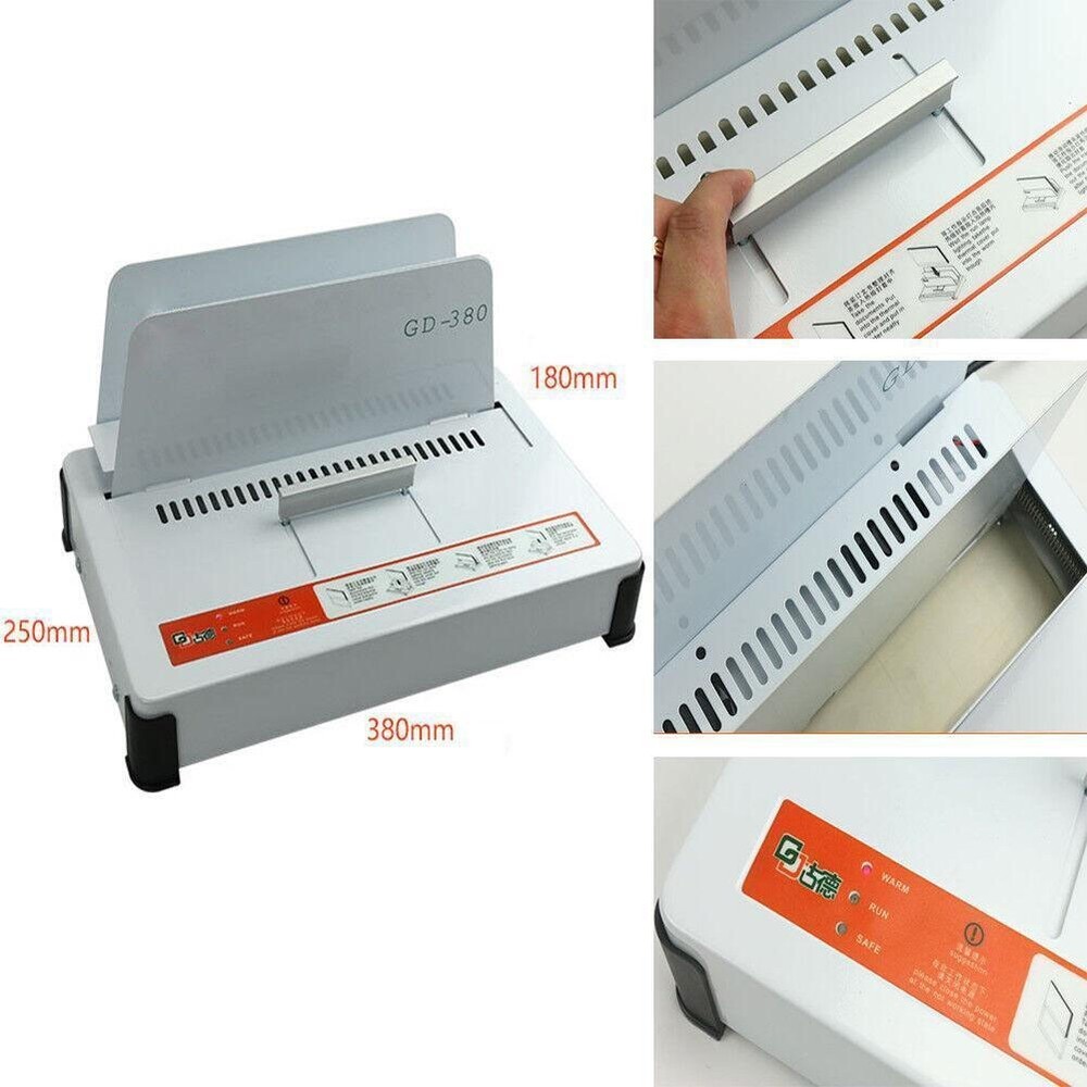 GD380 Automatic Hot Melt Binding machine A3 A4 A5 Book Envelope Binder 220V