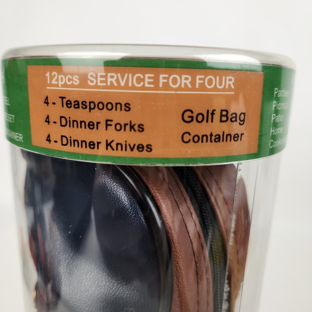 Sport Chef Golf Bag 12 Piece Flatware Set Blue
