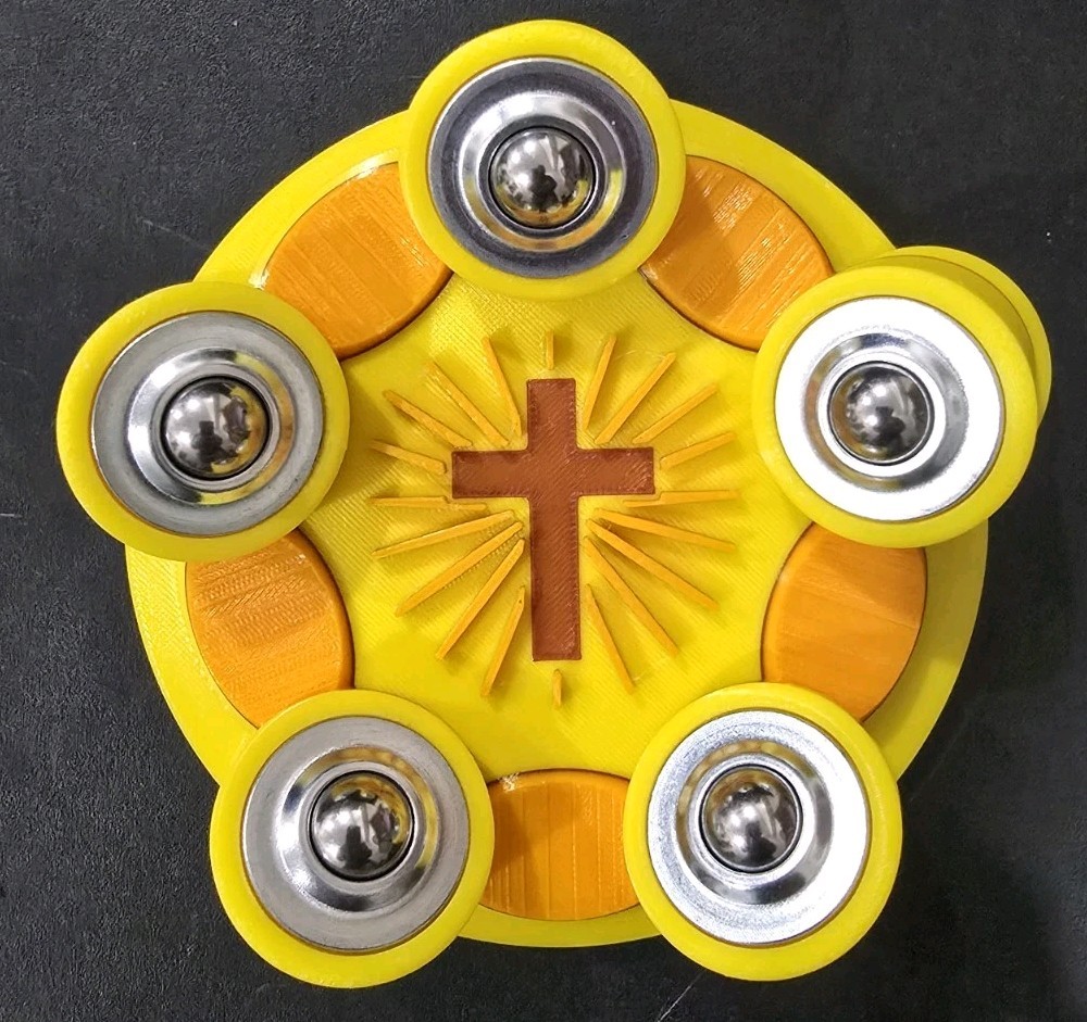 Bowling Ball Spinner - Custom - Cross
