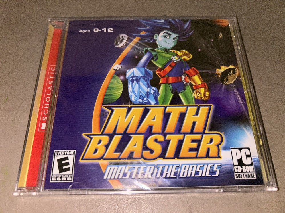 Math Blaster: Master the Basics - PC CD-ROM Scholastic Ages 6-12 (2007)