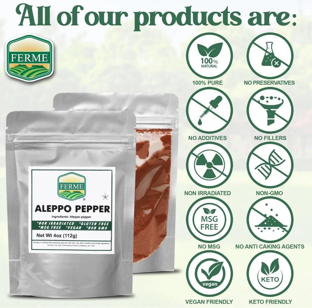 Premium Crushed Aleppo Pepper Flakes 4 oz
