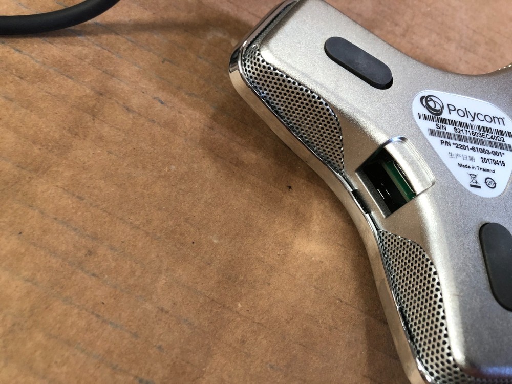 Polycom 2201-61063-001 Real Presence Microphone with Cable