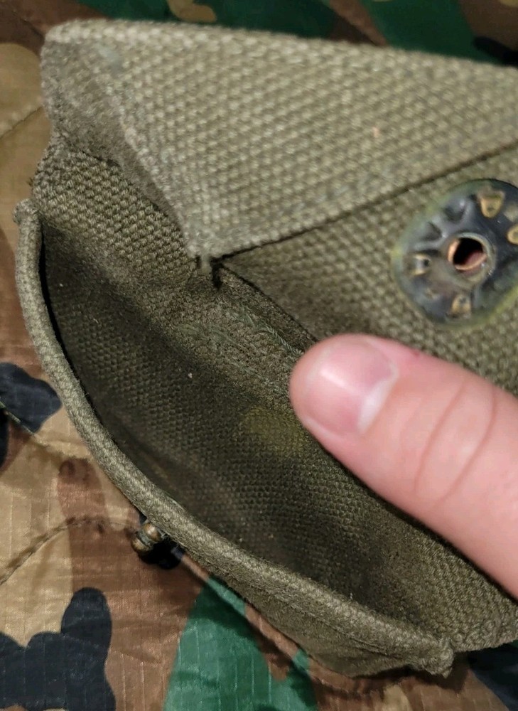 Us Military Small Web Belt Canvas Pouch
