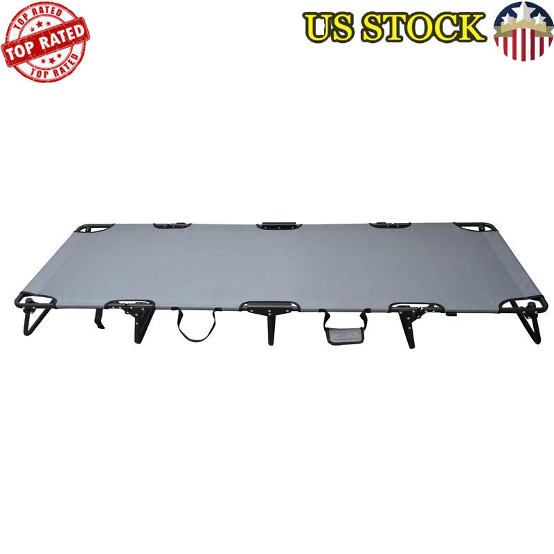 Portable Folding Cot Easy Setup Low Profile Compact Camping Sleep System New