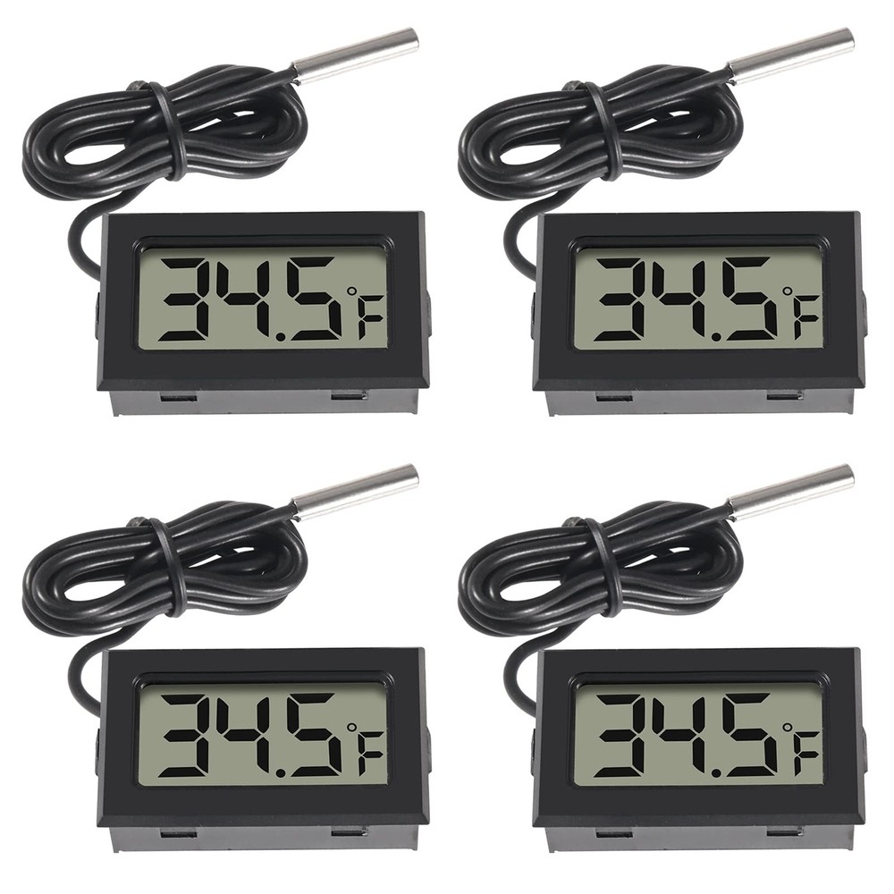 4pcs Digital LCD Thermometer, Fahrenheit Temperature Digital LCD Fr... Fast Ship