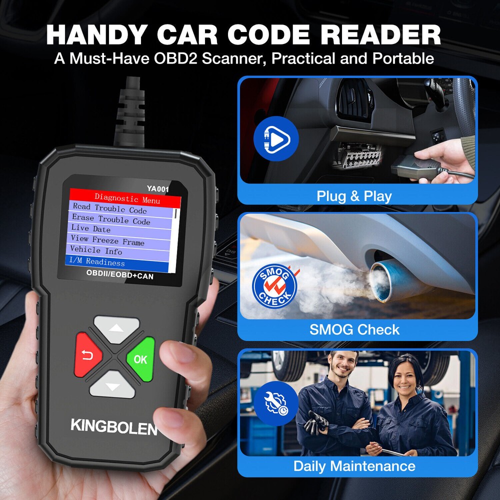 Automotive Car OBD2 Scanner OBD Code Reader Check Engine Fault Diagnostic Tool