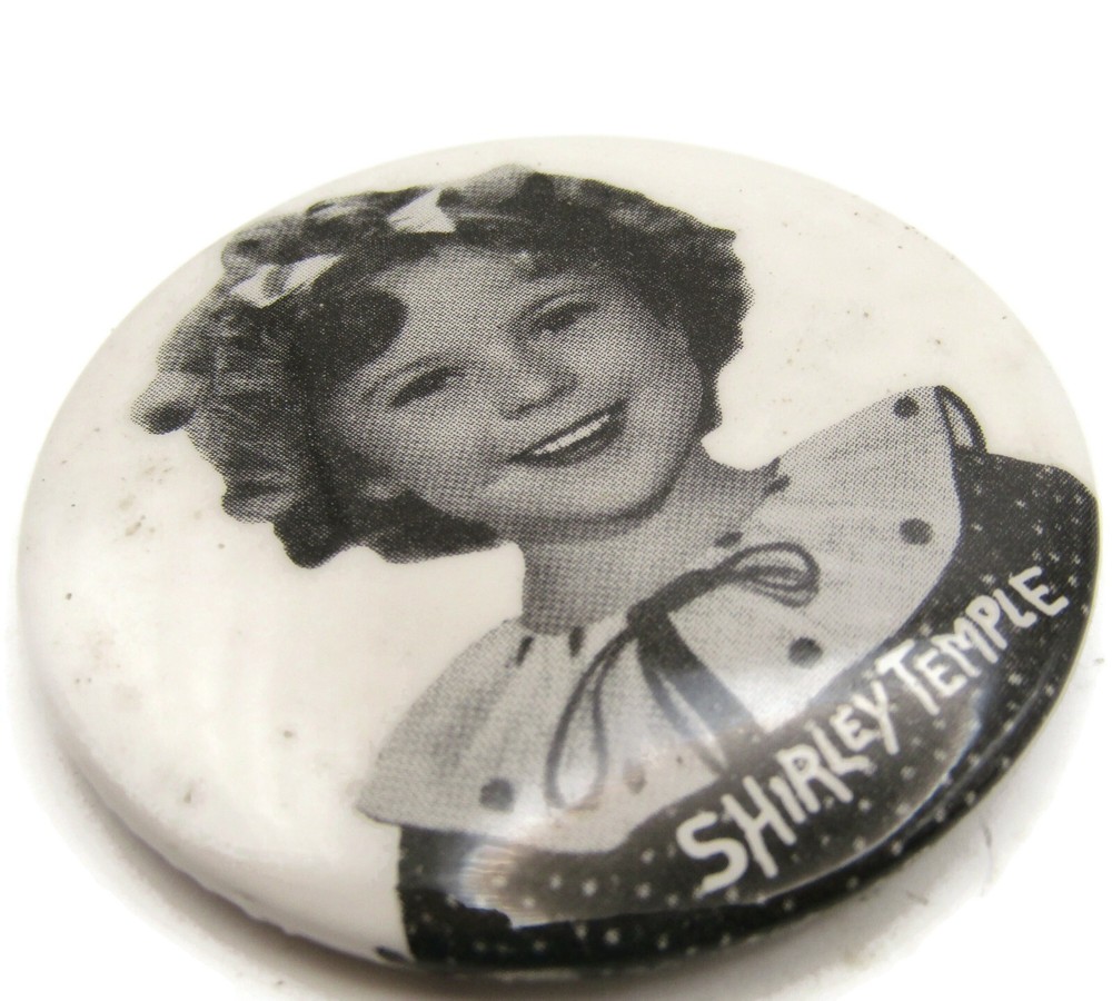 Shirley Temple Pin Button Vintage