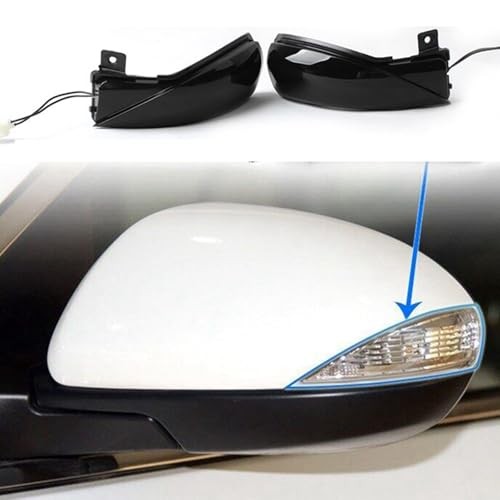 2x Sequential Dynamic Mirror Turn Signal Lights Assemely for Mazda 3 2008
