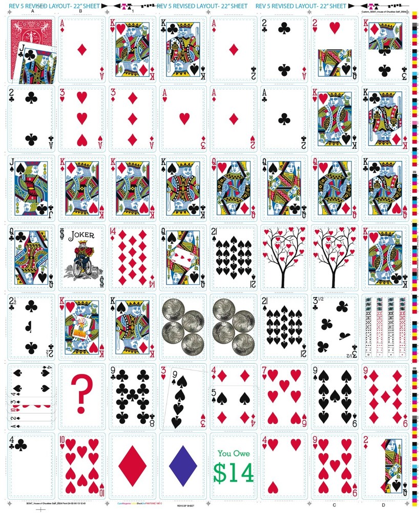 Bicycle Gaff Deck - Accessory For Card Magic Tricks - NO Instructions, 56 Cards