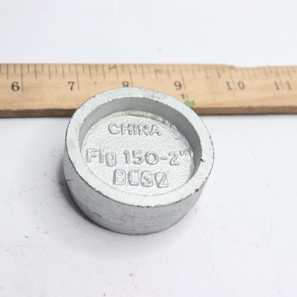 Gemlock Standard Grooved End Cap Galvanized 2" FIG 150-2