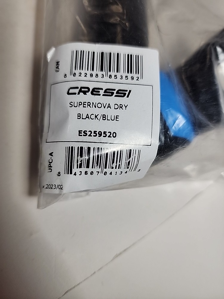 Cressi Supernova Dry, Black/blue