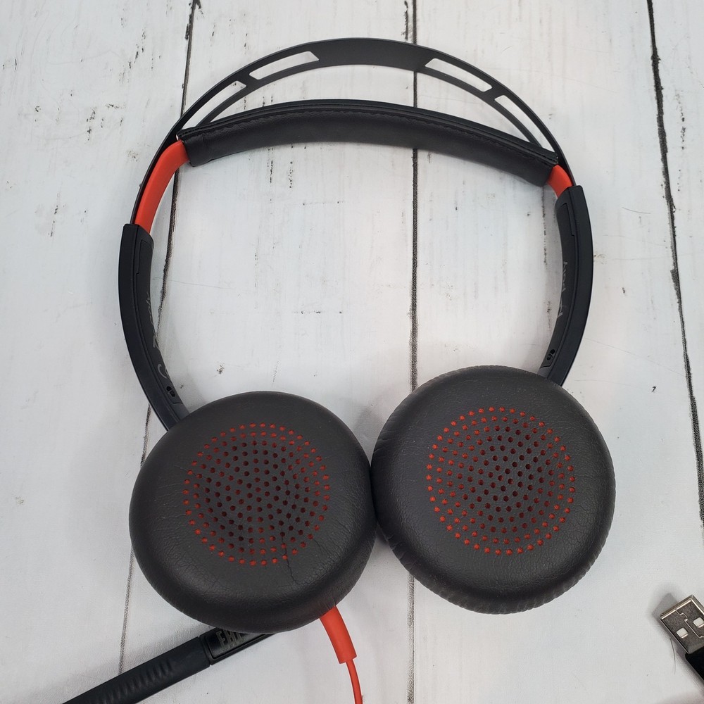 Plantronics Poly Blackwire 5220 Stereo USB-C & 3.5mm Wired Headset With Mic EUC