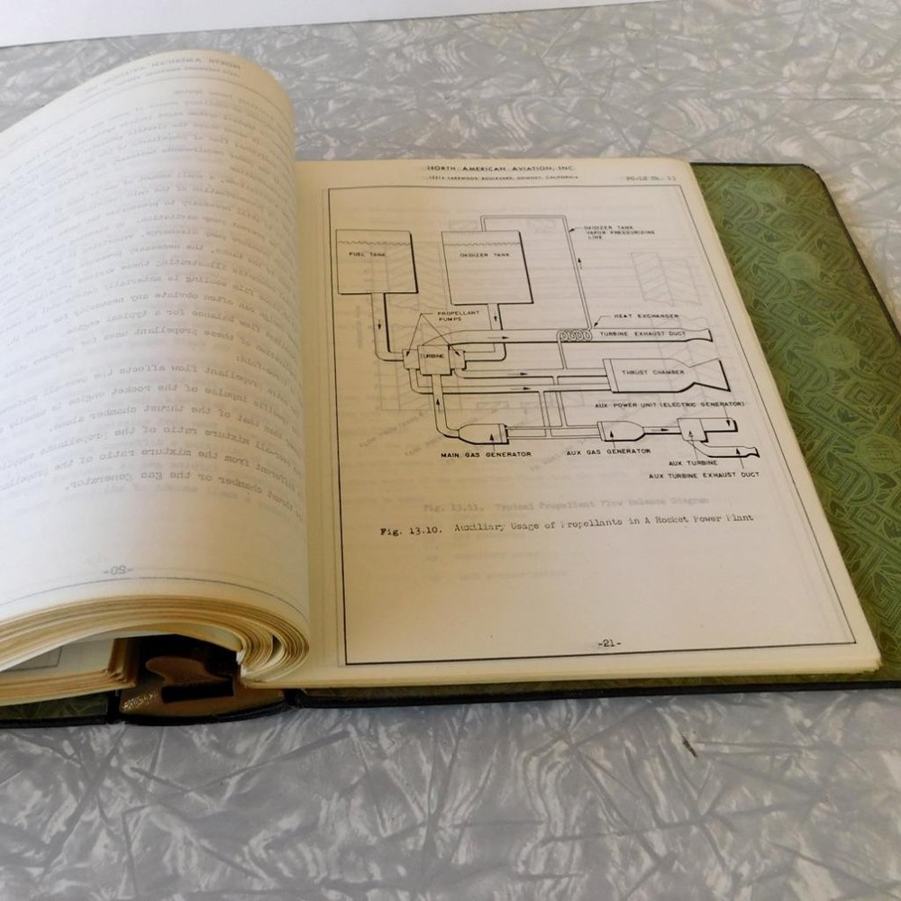 Rare North American Aviation Handbook Rocket Engine Development Space Program V2