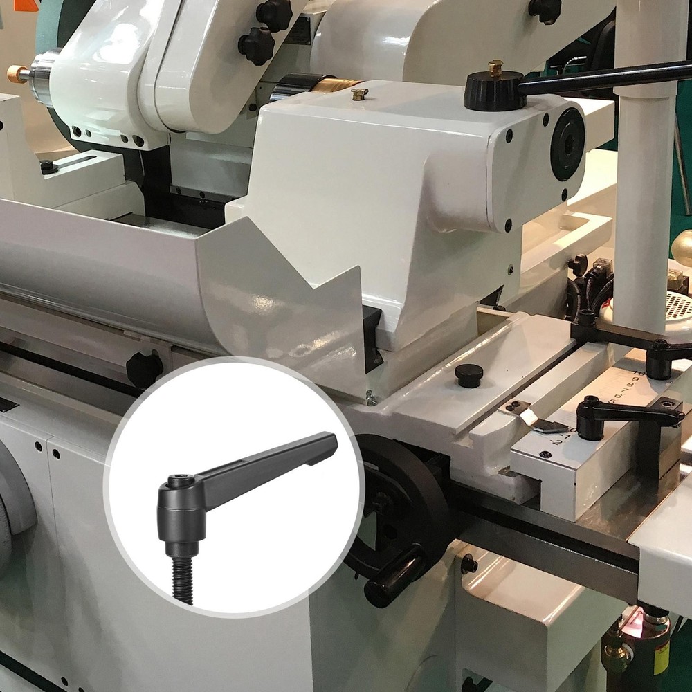 4pcs M10 x 40mm Thread Push Button Ratchet Level Adjustable Handle Male Stud