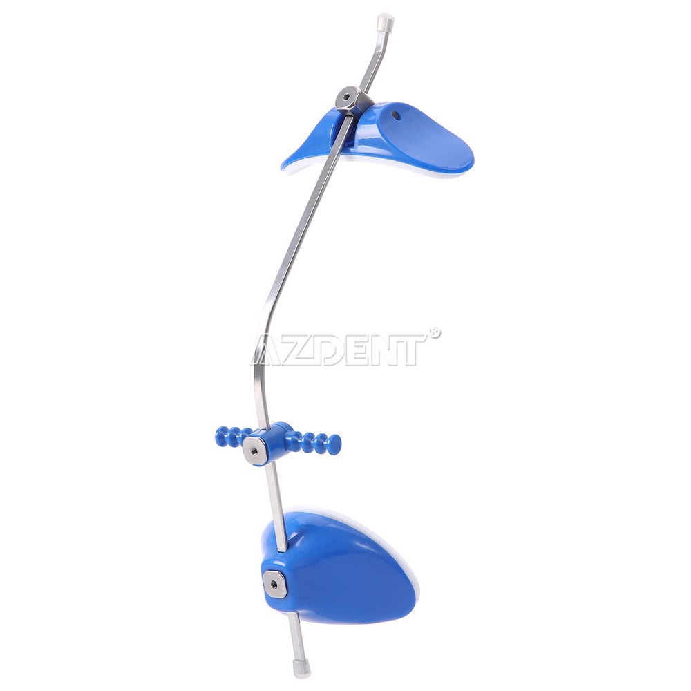 Dental Orthodontic Forward Pull Headgear Multi Adjustable with Single Lever Blue