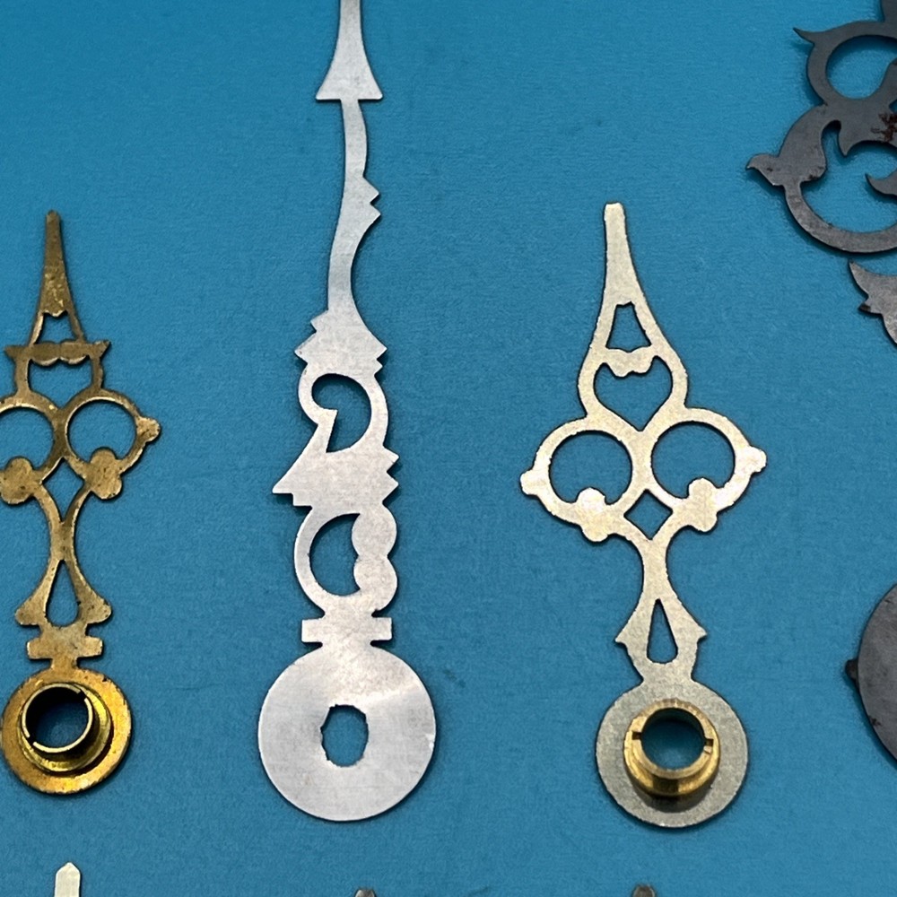 13 mixed bundle Black Brass Metal Clock Hands (448)