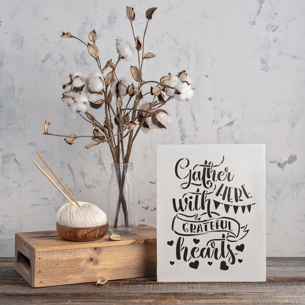 Gather Here Stencil - Durable & Reusable Mylar Stencils
