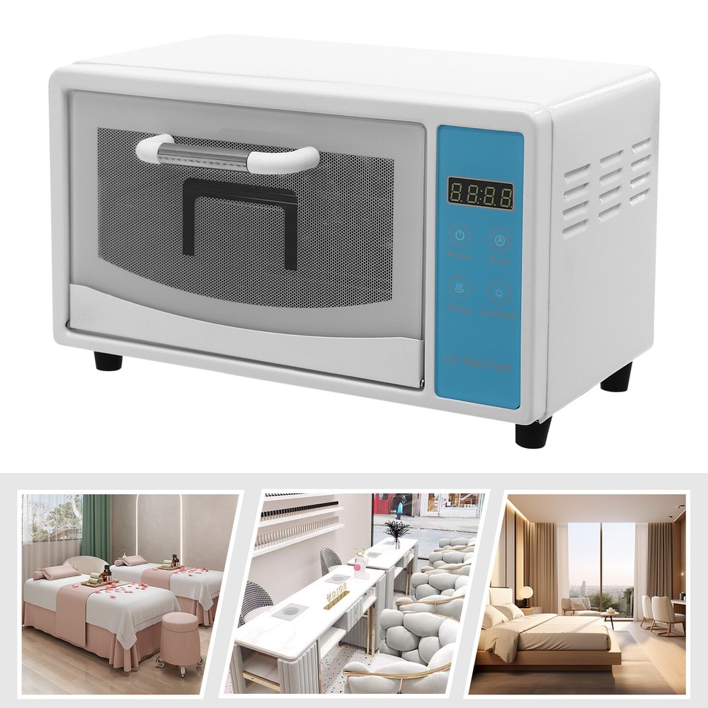 Tabletop Drying Box Multi-Functional Nail Cleaner Box Nail Tool Sterilizer 160W