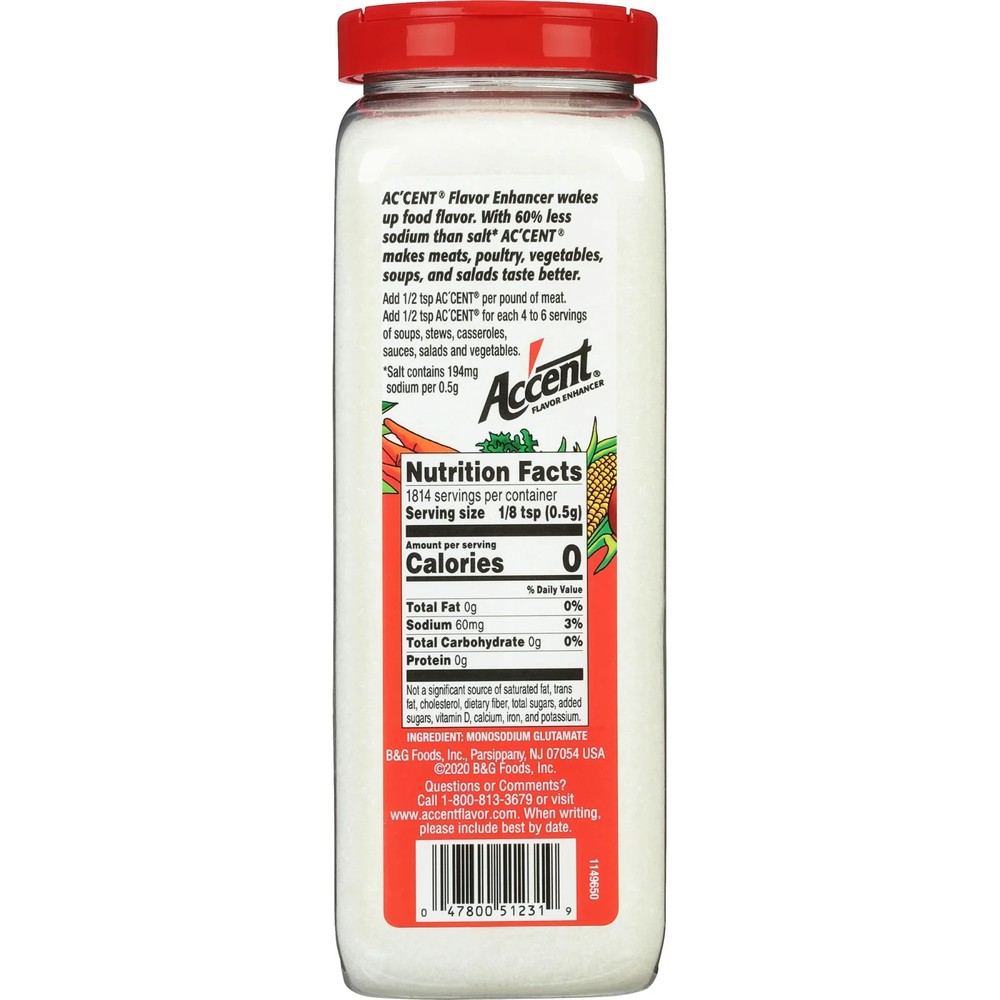 Ac'cent Flavor Enhancer MSG, Kosher, 32 oz