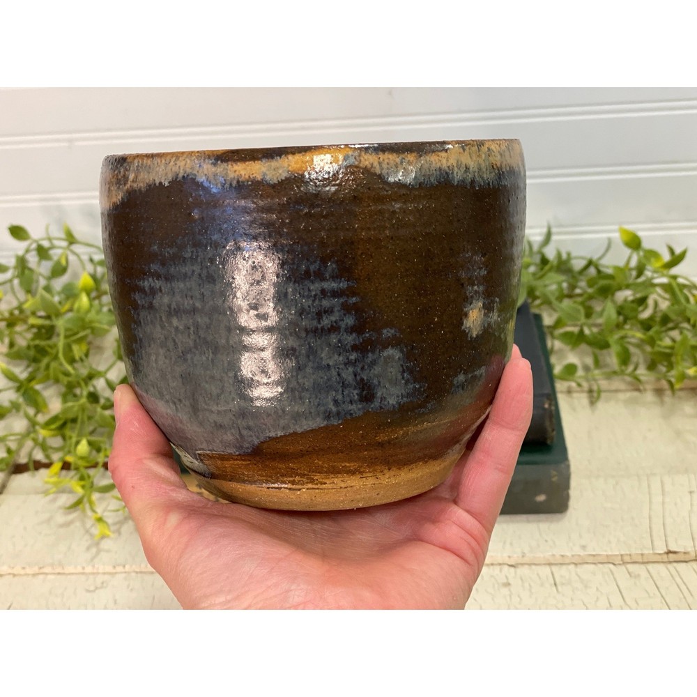 MCM planter studio pottery: Earth colors