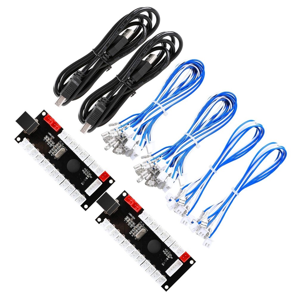 2-Player Zero Delay USB Encoder PC to HAPP Joysticks/HAPP Arcade Buttons for ...