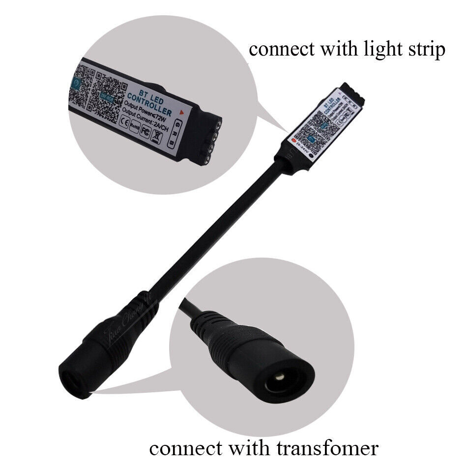 Smart APP Bluetooth-compatible LED Controller For 5050 3528 RGB LED Strip Light