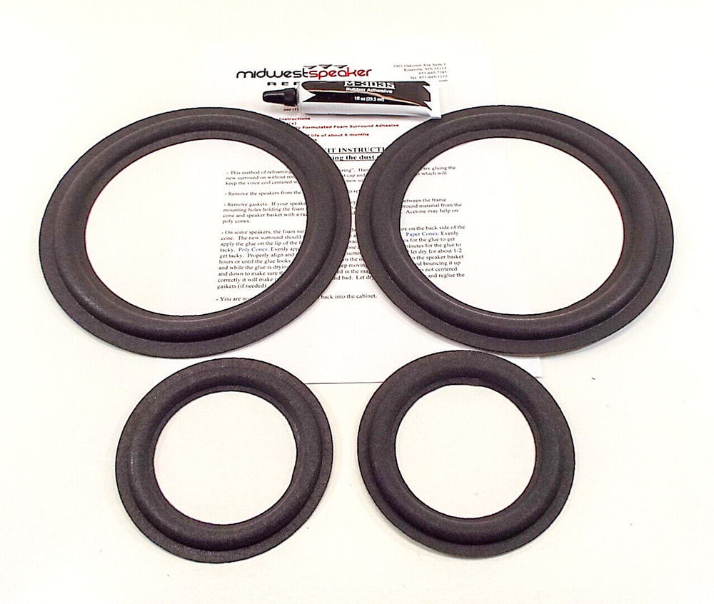 Infinity Kappa 5.1 Complete Woofer & Midrange Speaker Refoam Kit