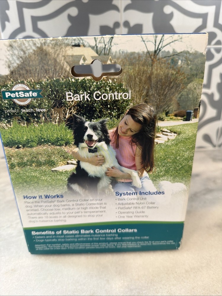 Petsafe Bark Control Collar Static Correction PDBC-300 ~ NEW Sealed Box