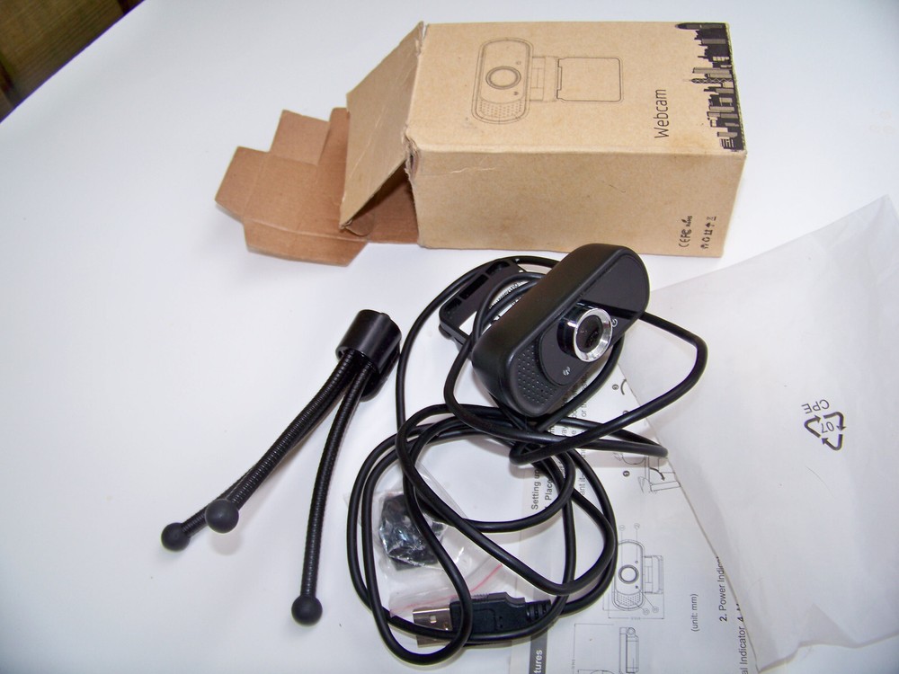 PC Computer Web Camera with Microphone, Laptop Desktop Full HD Camera 1080p USB