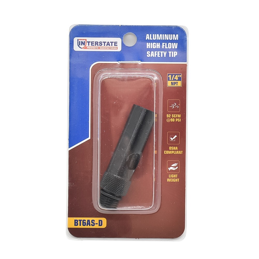 Interstate Pneumatics BT6AS-D Aluminum High Flow Safety Tip