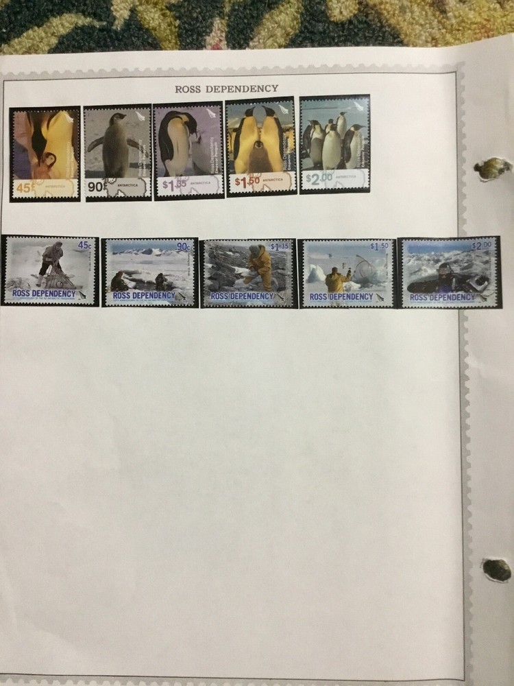 Ross Dependency Stamps 10 Piece Lot