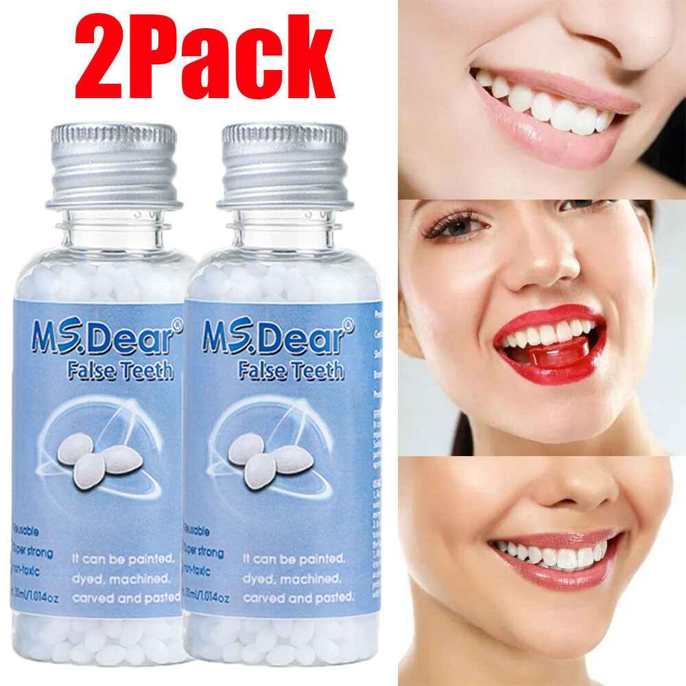 2X Tooth Repair Kit - Temporary Teeth Replacement Kit for Missing & Broken Teeth